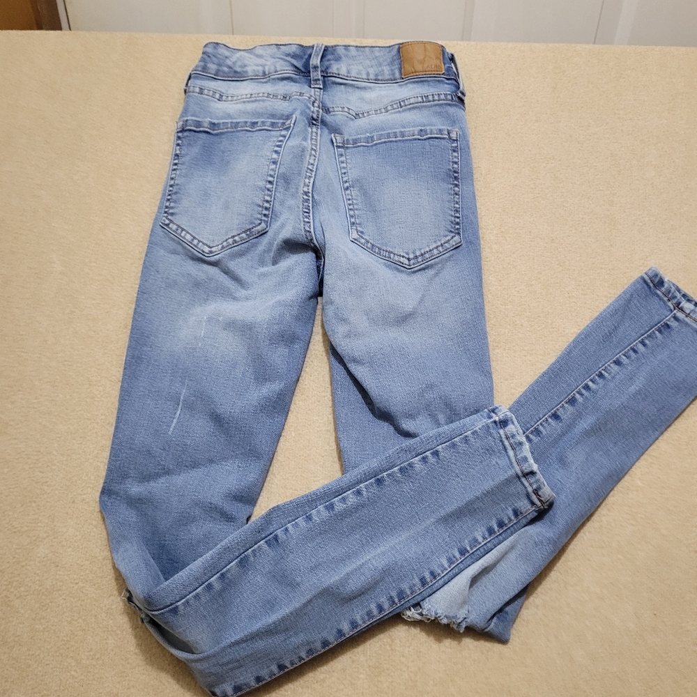 Aeropostale Aero Super High Rise Skinny Jeans Women’s Size 4‎ Distressed Stretch - Picture 6 of 10